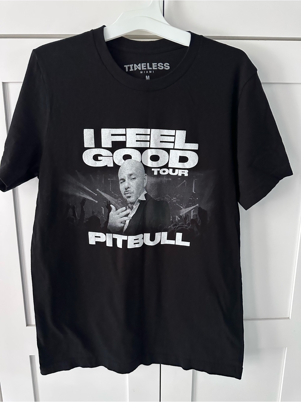 Timeless Miami I Feel Good Tour Pitbull Graphic Tee - Black